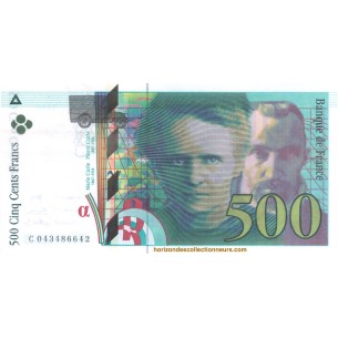 500 Francs PIERRE MARIE CURIE 2000