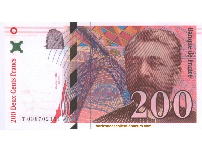 200 Francs GUSTAVE EIFFEL 1996