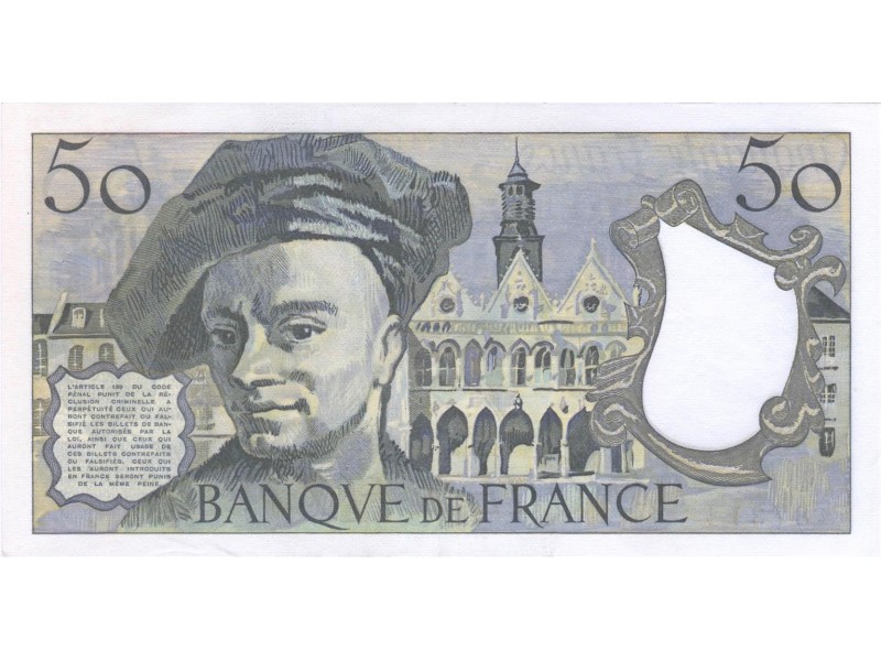50 Francs QUENTIN LA TOUR 1977