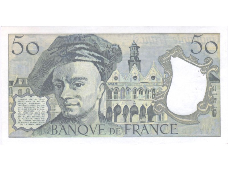 50 Francs QUENTIN LA TOUR 1992