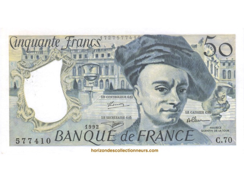 50 Francs QUENTIN LA TOUR 1992