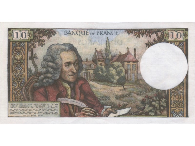 10 Francs Voltaire 1970