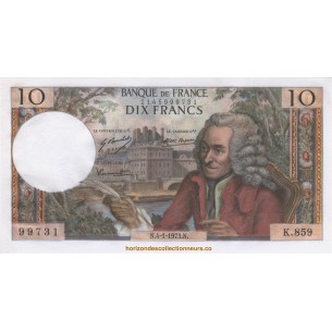 10 Francs Voltaire 1973