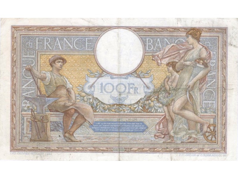 100 Francs LUC OLIVIER MERSON 1938