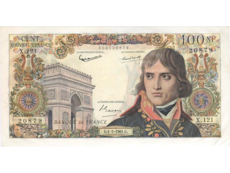 100 Nouveaux Francs BONAPARTE 1961