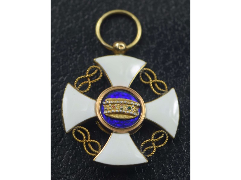 ITALIE, Ordre de La Couronne d' Italie, Croix...