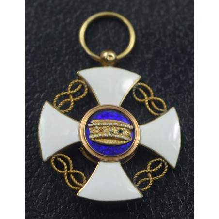 ITALIE, Ordre de La Couronne d' Italie, Croix de chevalier