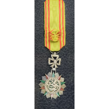 Ordre du Nicham Al Iftikhar 1835, étoile d'officier au chiffre demi taille Mohamed El Habib Bey