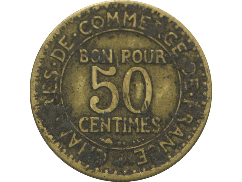 50 Centimes CHAMBRES DE COMMERCE 1925 Paris