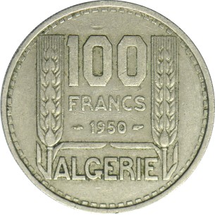 100 Francs ALGÉRIE 1950