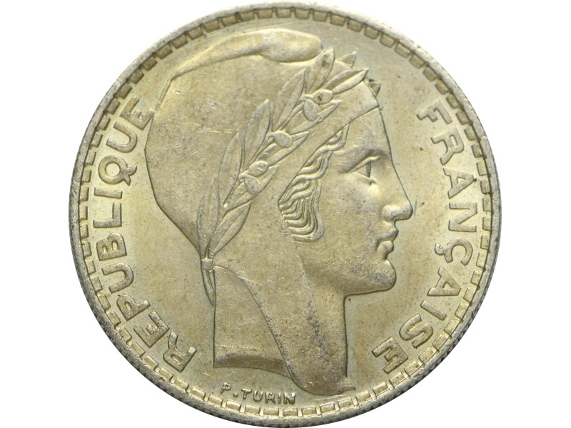 20 Francs TURIN 1938 argent