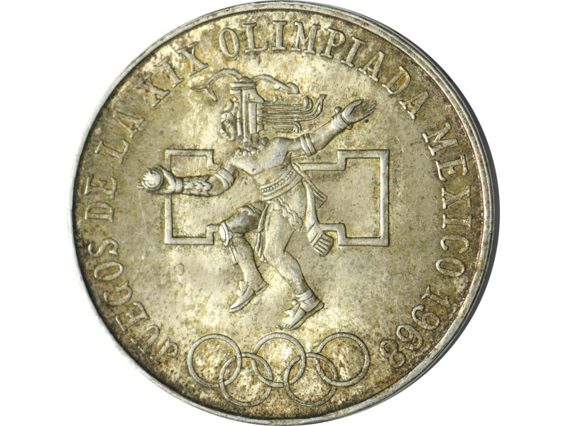 25 Pesos MEXIQUE jeux Olympiques 1968