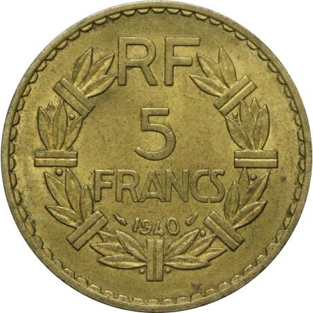 5 francs LAVRILLIER 1940