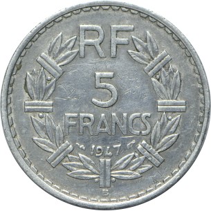 5 Francs LAVRILLIER 1947 2