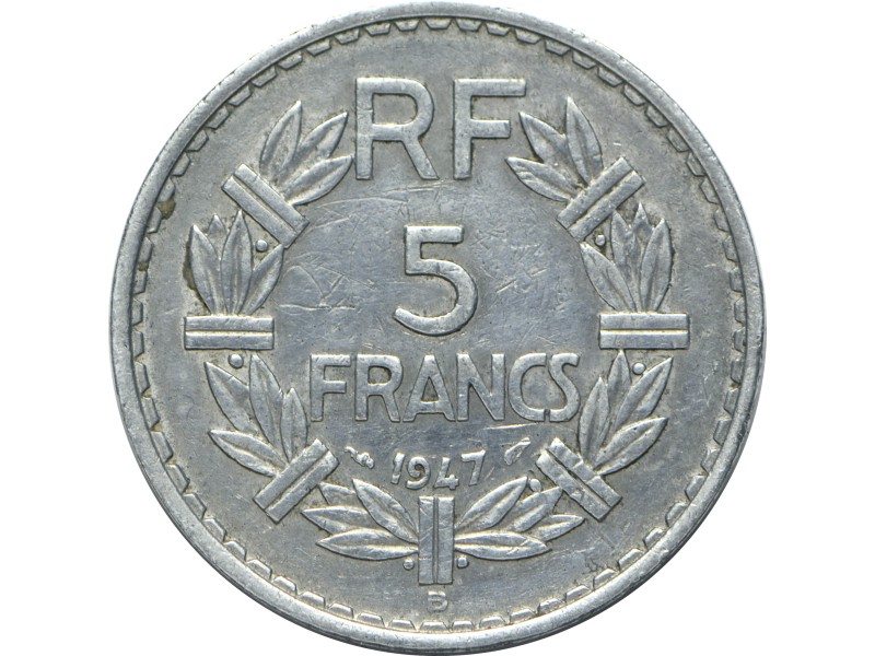 5 Francs LAVRILLIER 1947