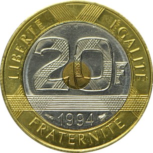 20 Francs MONT SAINT-MICHEL 1994 Abeille 2