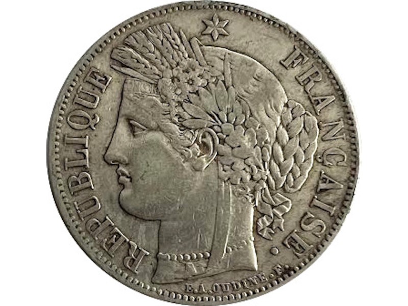 5 Francs CÉRÈS 1849-  2ème République