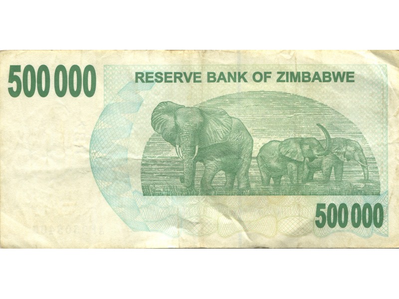 500000 Dollars ZIMBABWE 2007 P.51