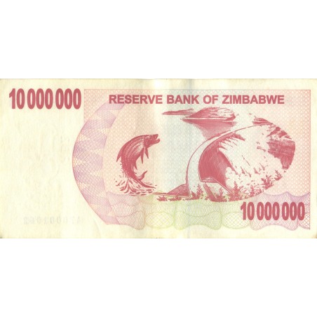 10000000 Dollars ZIMBABWE 2008 P.53a