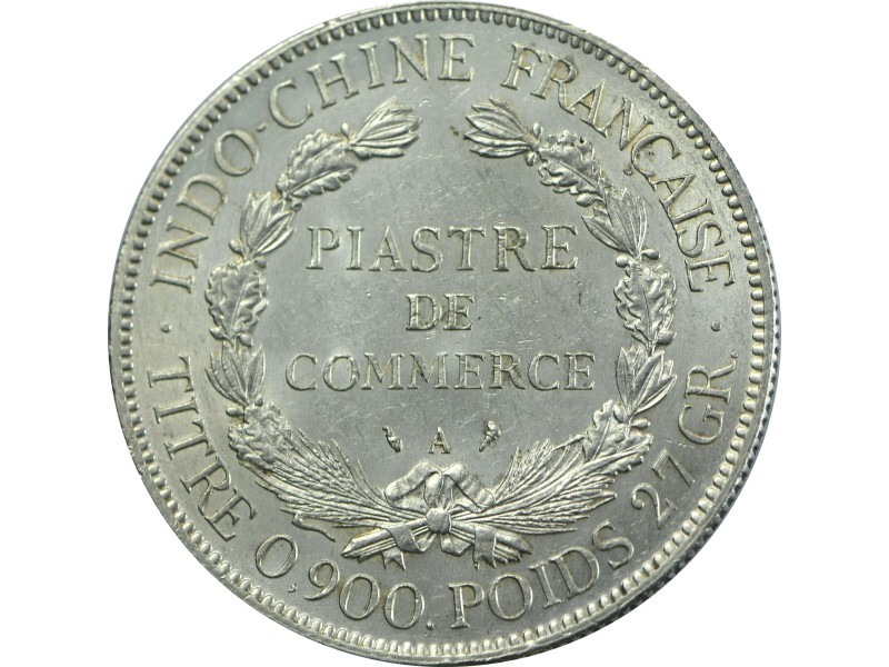 1 Piastre de Commerce INDOCHINE FRANÇAISE 1913...