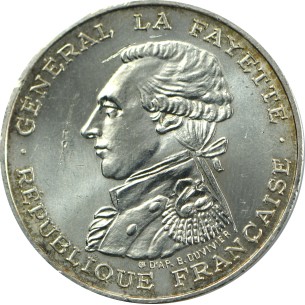 100 Francs LA FAYETTE 1987, SUP, ARGENT