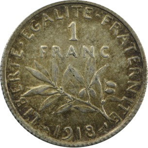 1 Francs SEMEUSE 1918