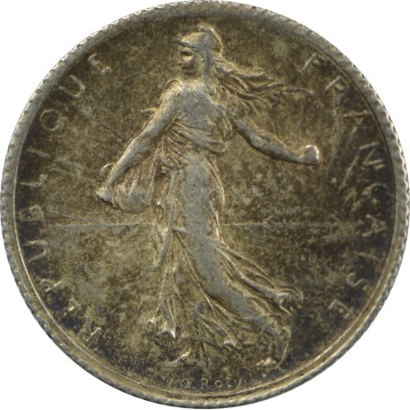 1 Francs SEMEUSE 1918, TTB, ARGENT