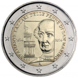 2 Euros SAINT MARIN 2014 -Donato Bramante 2