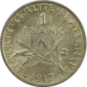1 Francs SEMEUSE 1917