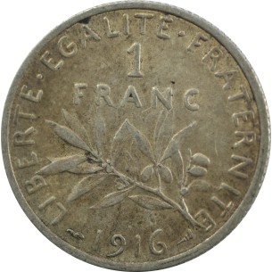 1 Francs SEMEUSE 1916