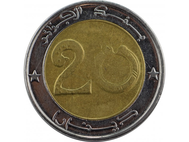 ALGERIE - PIÈCE 20 Dinars Lion 2009