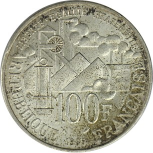 100 Francs Émile Zola 1985, ARGENT 2