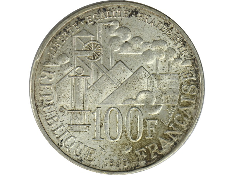 100 Francs Émile Zola1985, ARGENT