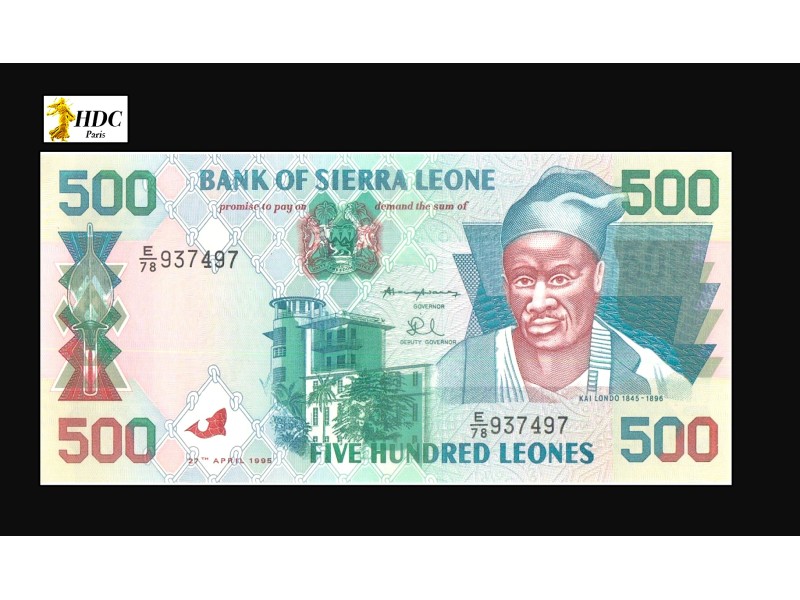 500 Leones SIERRA LEONE 1995 P. 23a