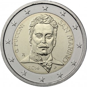 2 Euros SAINT MARIN 2014, Giacomo Puccini 2