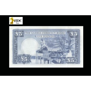 5 Pounds GAMBIE 1965 P.3a 2