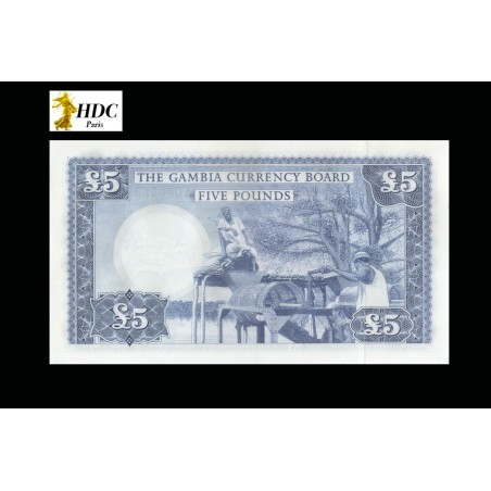 5 Pounds GAMBIE 1965 P.3a