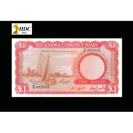 1 Pound GAMBIE 1965 P.2a