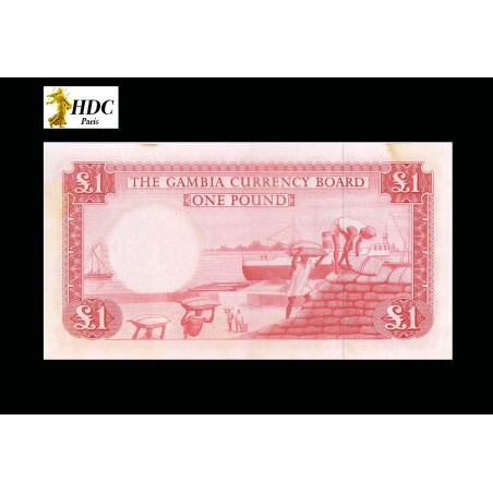 1 Pound GAMBIE 1965 P.2a