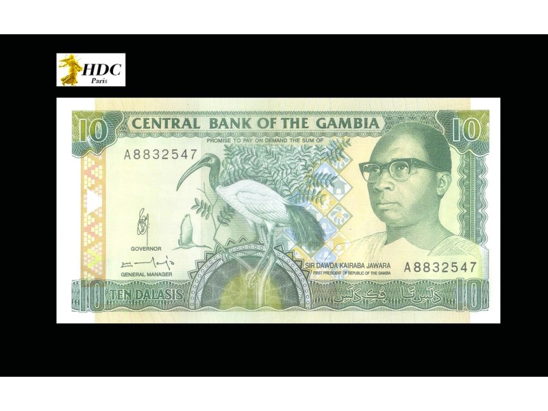 10 Dalasis GAMBIE (1991) P.13b