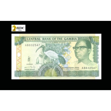 10 Dalasis GAMBIE (1991) P.13b