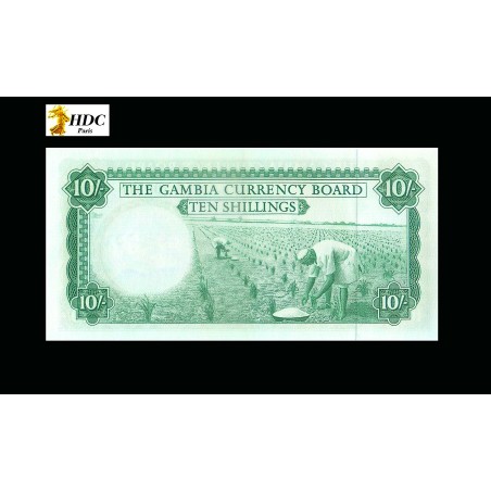 10 Shillings GAMBIE 1965 P.1a