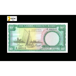 10 Shillings GAMBIE 1965 P.1a