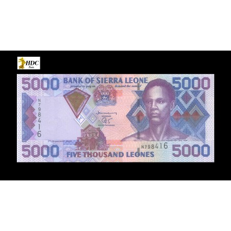 5000 Leones SIERRA LEONE 2002 P.27a