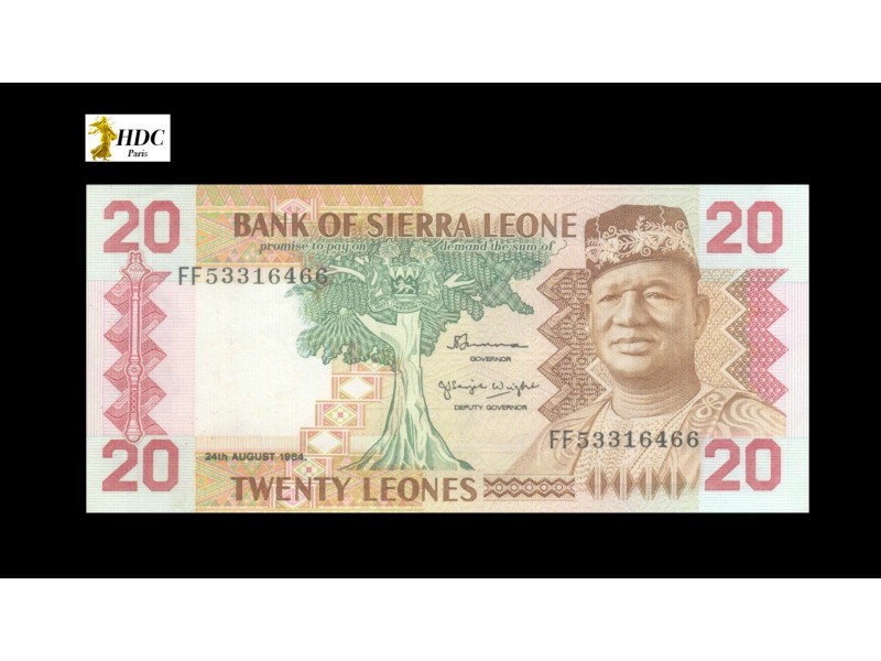 20 Leones SIERRA LEONE 1984 P.14b