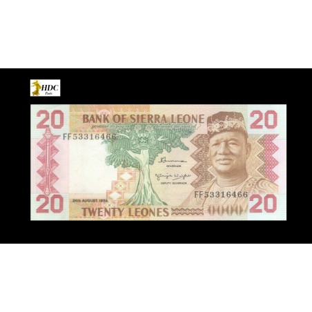 20 Leones SIERRA LEONE 1984 P.14b