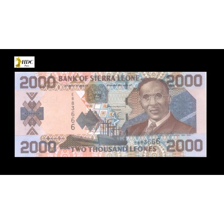 2000 Leones SIERRA LEONE 2002 P.26a