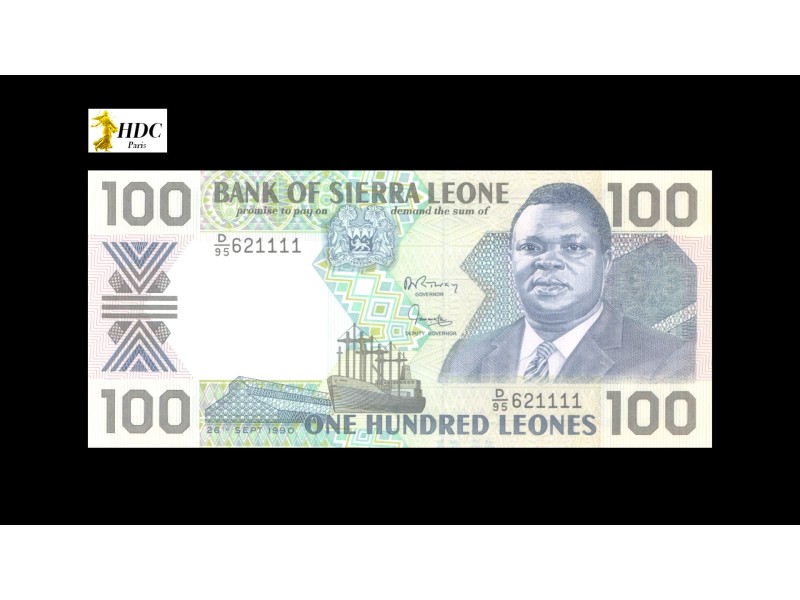 100 Leones SIERRA LEONE 1990 P.18c