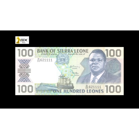 100 Leones SIERRA LEONE 1990 P.18c 100 Leones SIERRA LEONE 1990 P.18c