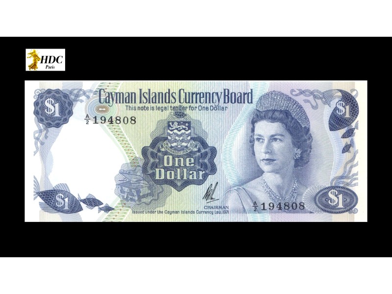 1 Dollar ÎLES CAIMANS 1972 P.1b